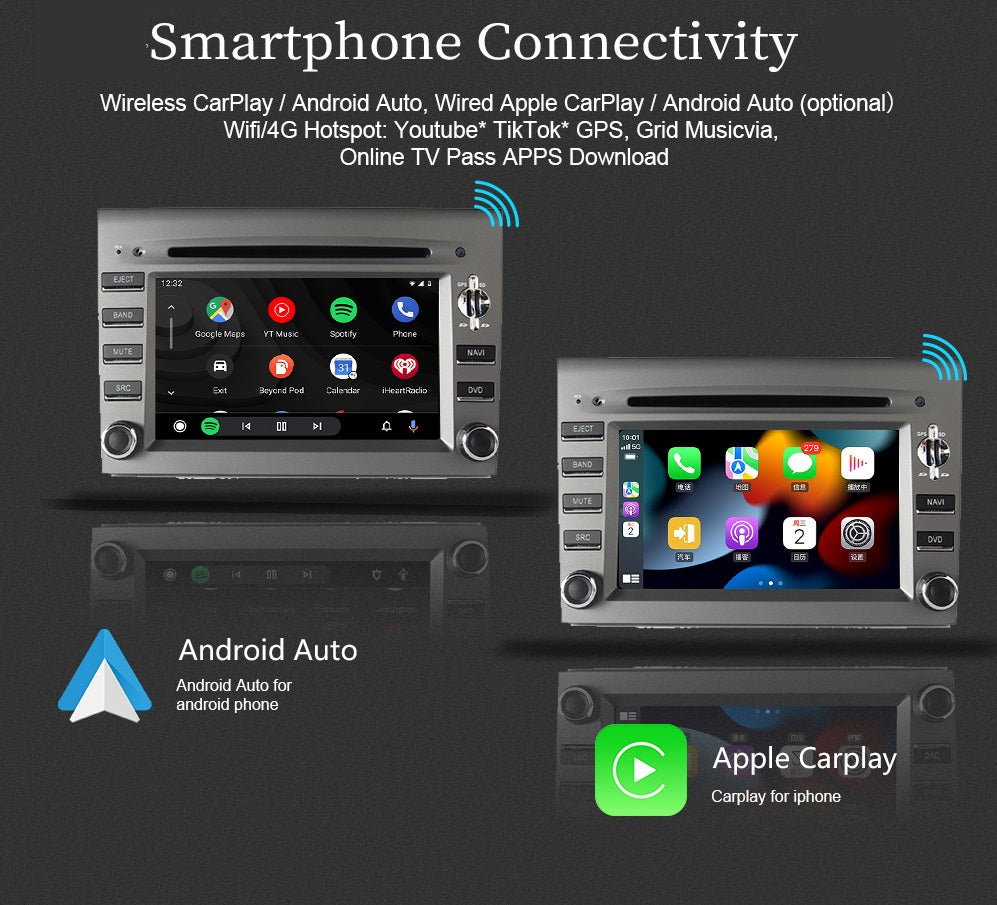 Autoradio Bluetooth Universel Ecran tactile 7 avec Android Auto et CarPlay  pour voiture BMW, VW, KIA Lecteur multimedia video - Cdiscount Auto