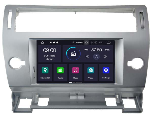 Autoradio GPS Android 10 pour Citroën C4 phase 1