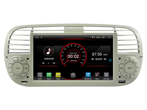 Autoradio GPS Android 10.0 Fiat 500 (2007-2015)